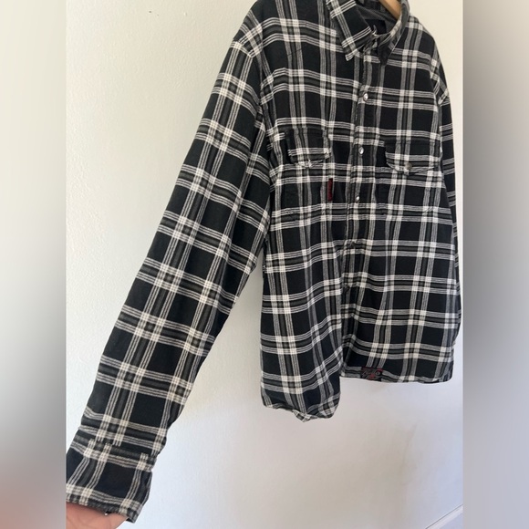 Speed & Strength Black Nine Kevlar Aramid Reinforced Black Plaid Moto Shirt - Picture 5 of 15